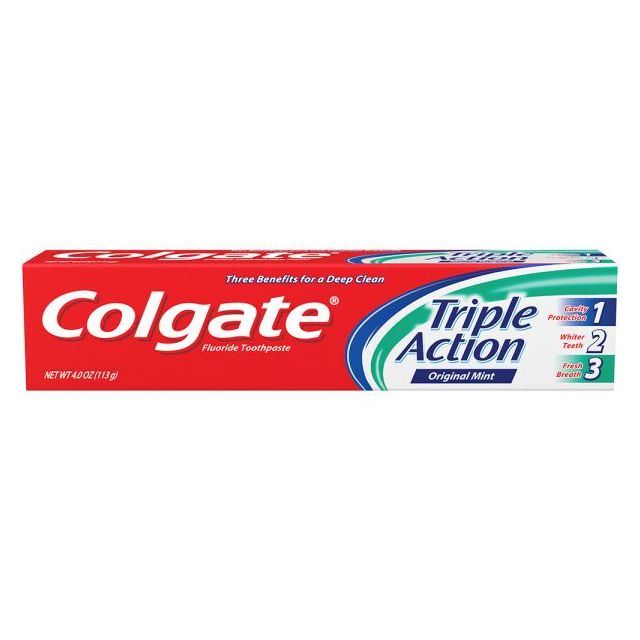 Colgate Triple Action Tooth Paste 4 Oz-477-480-10