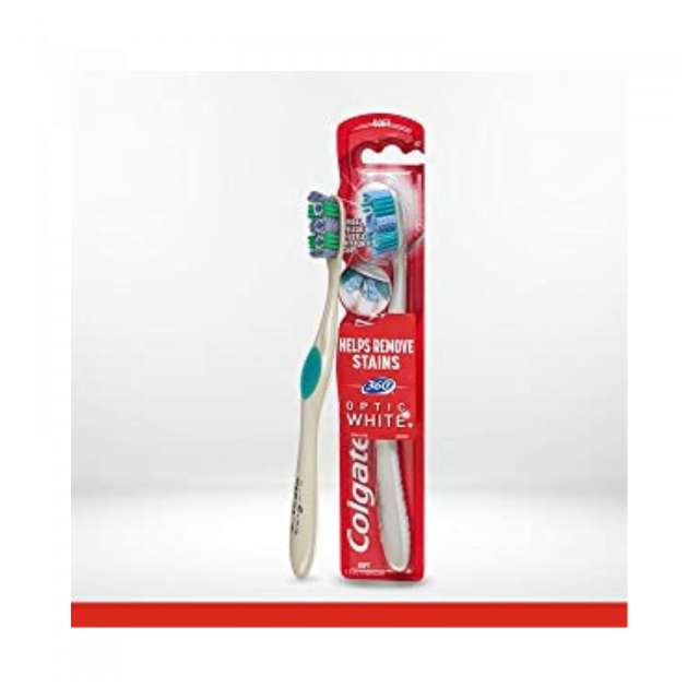Colgate Toothbrush 360 Optic White (Soft)-477-480-13