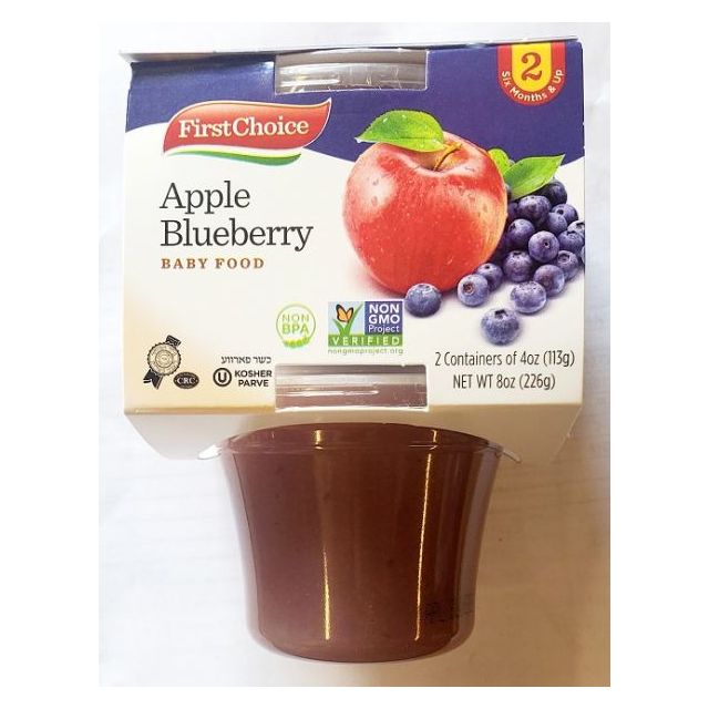 First Choice Apple Blueberry Applesauce 2 Oz-04-207-24