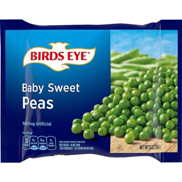 Birds Eye Poly Sweet Garden Peas 13 Oz-NPK-BEPBP13