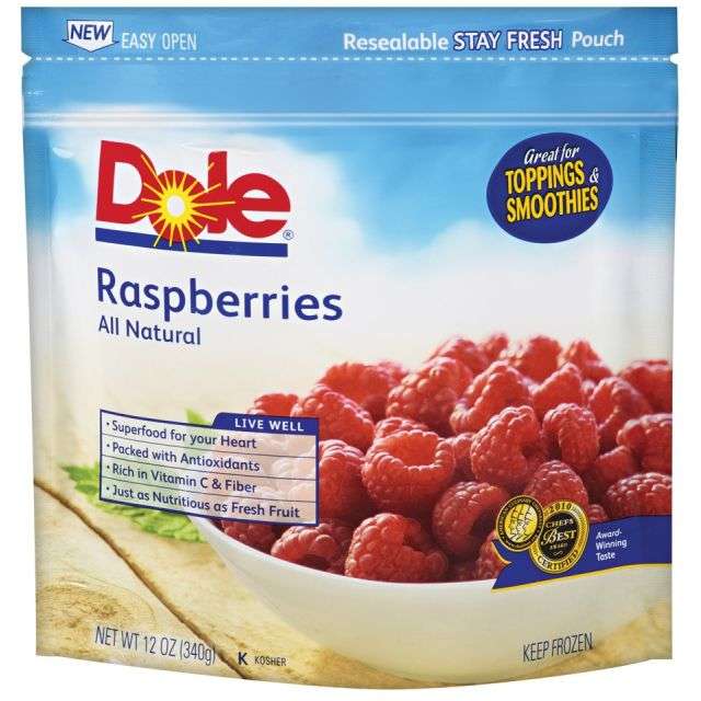 Dole Raspberries, Frozen 12 Oz-313-770-01