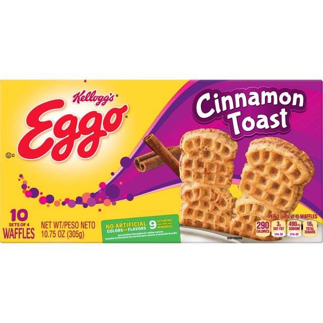 Eggo Frozen Cinnamon Toast Waffles (10 Waffles) 10.75 Oz-313-771-05