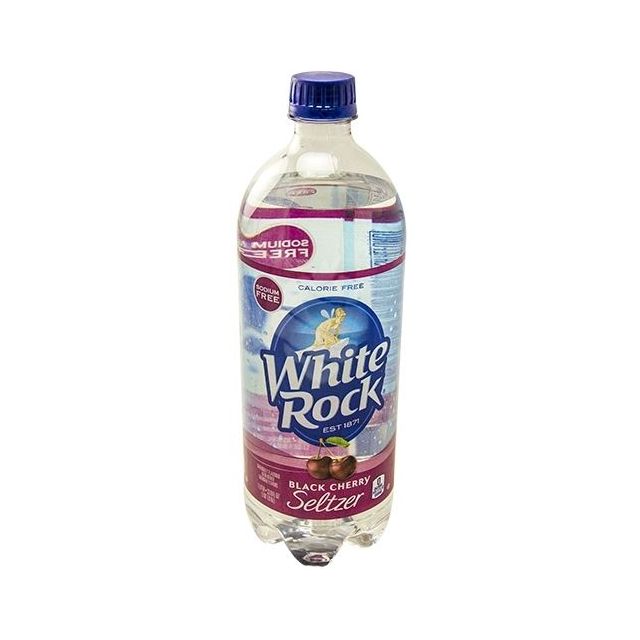 White Rock Black Cherry Flavored Sparkling Seltzer 1 Liter-NPK-WRSBC