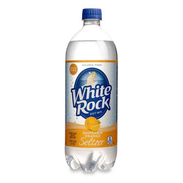 White Rock Mandarin Orange Flavored Sparkling Seltzer 1 Liter-NPK-WRSMO