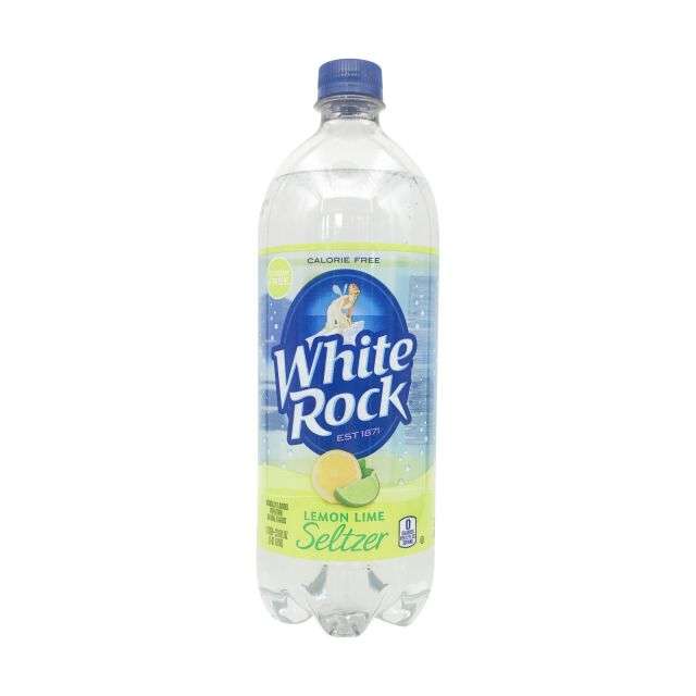White Rock Lemon Lime Flavored Sparkling Seltzer 1 Liter-NPK-WRSLL