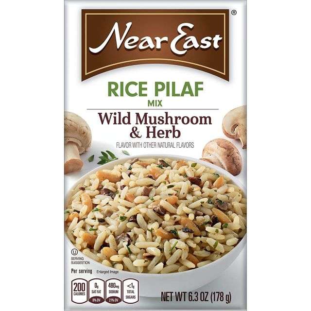 Near East Rice Mix Pilaf Wild Mushroom & Herb 6.3 Oz-04-373-16
