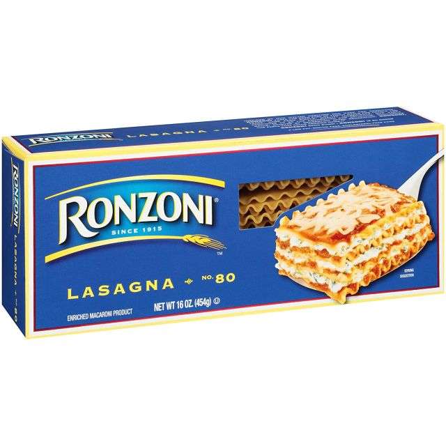 Ronzoni Lasagna Enriched Macaroni 16 Oz-04-213-43