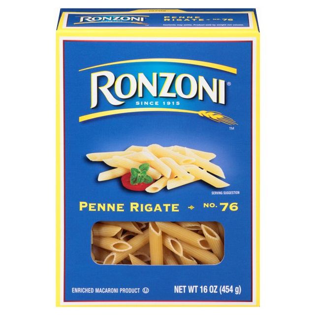 Ronzoni Penne Rigate Pasta 16 Oz-04-213-48