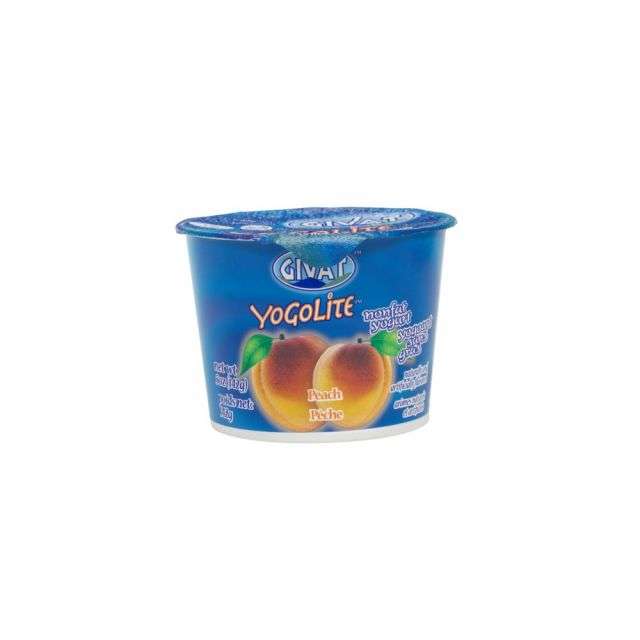 Givat Yogolite Peach Yogurt 5 Oz-QP014353102649
