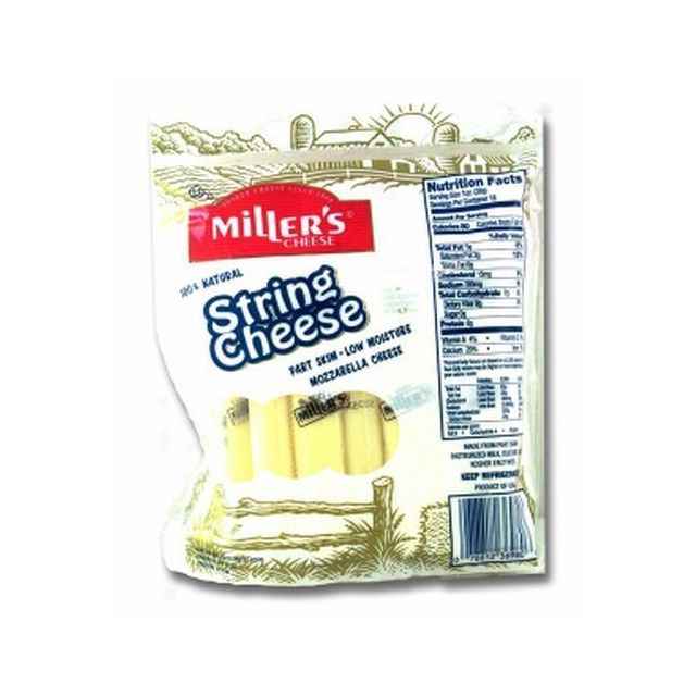 Miller's String cheese Single Family Pak 18 Oz-320-639-12