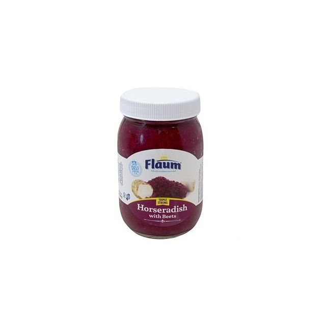 Flaum Horseradish Triple Strength Jar 16 Oz-308-624-05