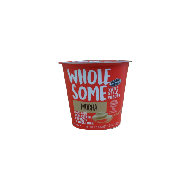Norman’s Wholesome Mocha Swiss Style Yogurt 5.3 Oz-320-613-73