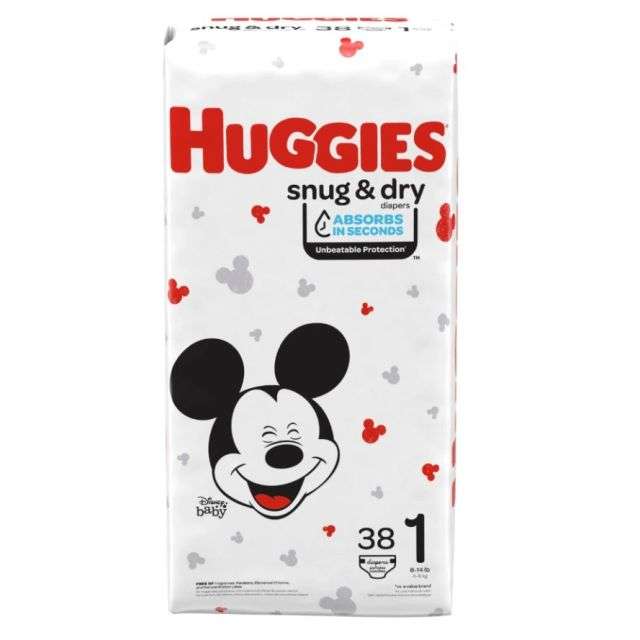 Huggies Snug & Dry Size 1 Diapers, 38 ct-05-647-29
