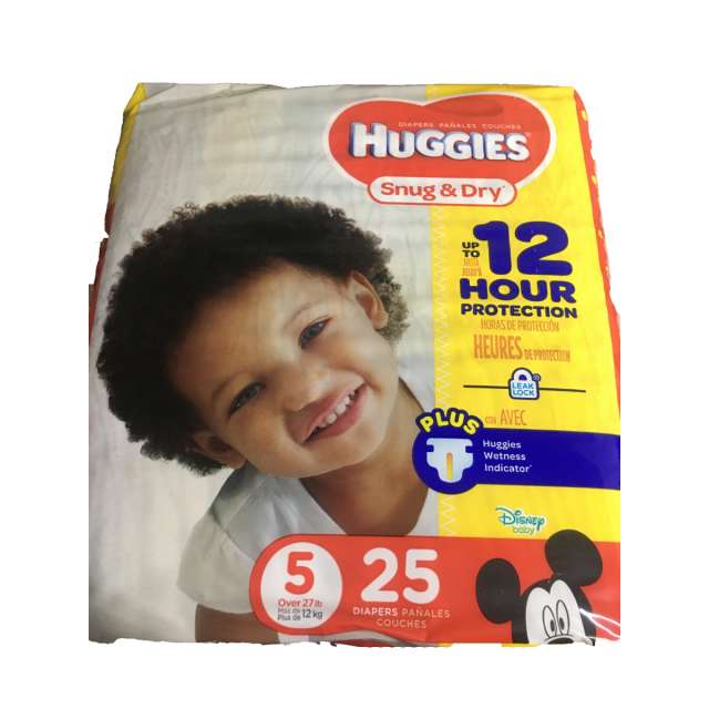 Huggies Snug & Dry Size 5 Diapers, 25 ct-05-647-33