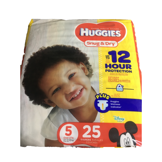 Huggies Snug & Dry Size 5 Diapers, 25 ct-05-647-33