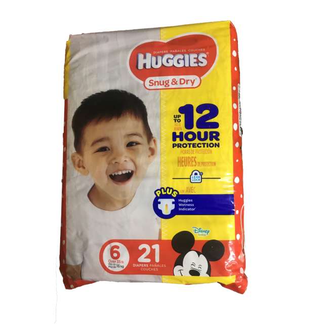 Huggies Snug & Dry Size 6 Diapers, 21 ct-05-647-34