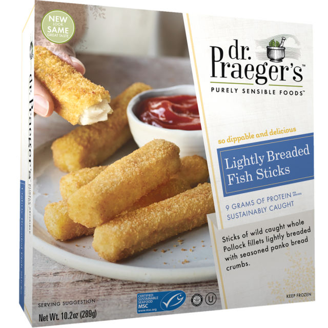 Dr. Praegers Lightly Breaded Fish Sticks 10.2-313-344-11