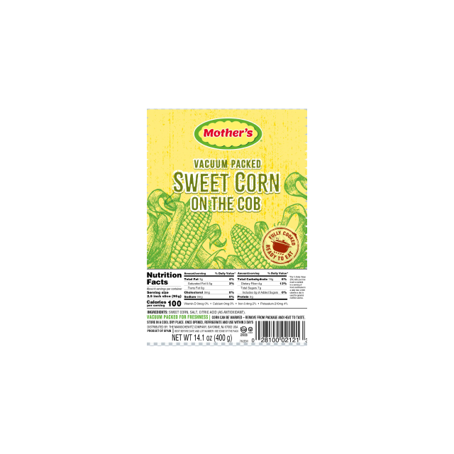 Mothers Vacpac Sweet Corn 14.1 Oz-04-774-01