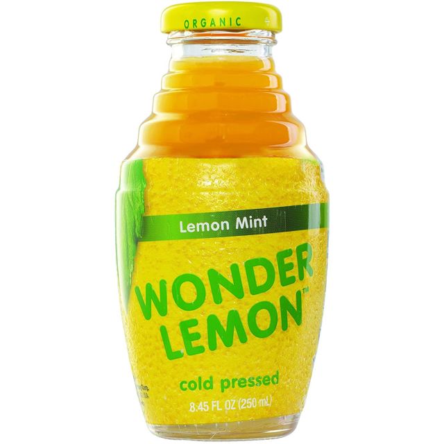 Wonder Lemon 100% Organic Lemon Mint Juice 8.45 Oz-04-189-17