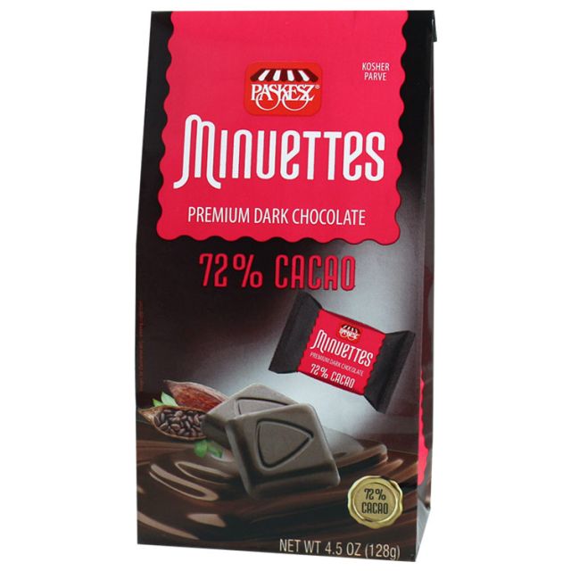 Paskesz Minuettes 72% Cacao (Parve) 4.5 Oz-121-301-114