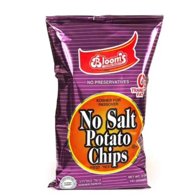 Blooms Potato Chips No Salt 5 Oz-121-351-18
