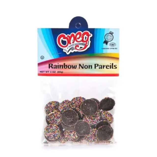 Oneg Non Pareils Rainbow Chocolate 3 Oz-121-778-01