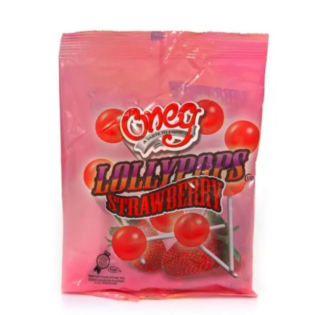 Oneg Lollypops Strawberry 7 Oz-121-327-53