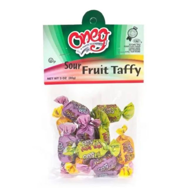 Oneg Fruit Taffys Sour 3 Oz-121-327-56