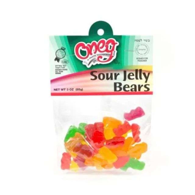 Oneg Sour Jelly Bears 3 Oz-121-355-28