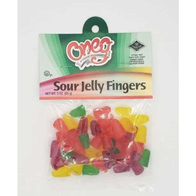 Oneg Sour Jelly Fingers 3 Oz-121-355-29