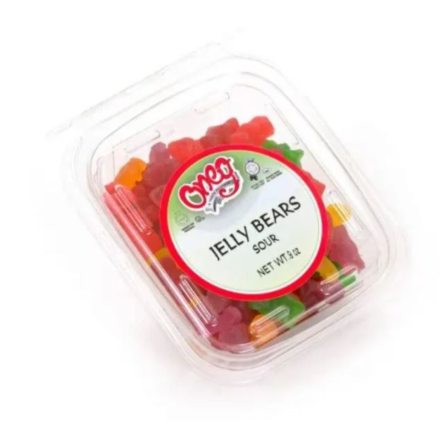 Oneg Sour Jelly Bears Container 9 Oz-121-779-08