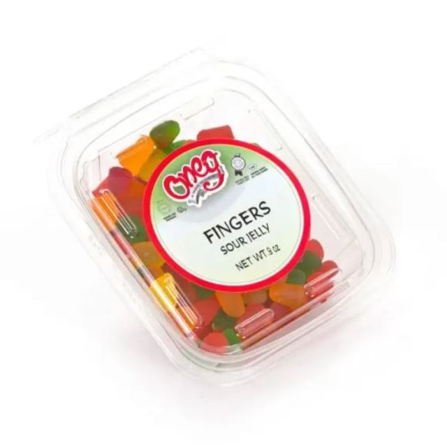 Oneg Sour Jelly Fingers Container 9 Oz-121-779-10
