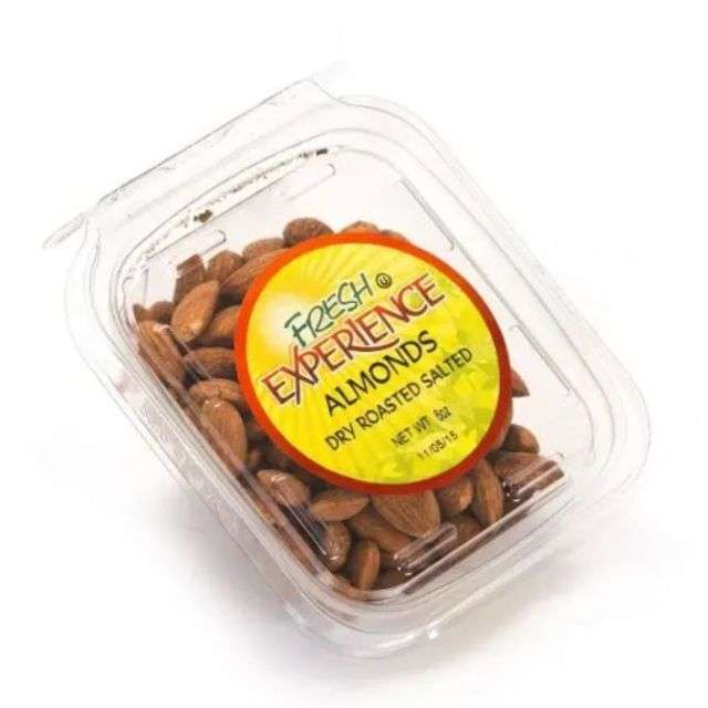 Fresh Experience Almonds Dry Roasted Salted Container 6 Oz-696-791-16