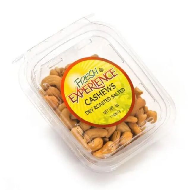 Fresh Experience Cashews Dry Roasted Salted Container 6 Oz-696-791-24