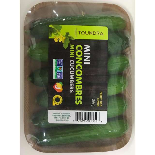 Toundra Mini Cucumbers - 6 Pc - 397g-BH888-7488