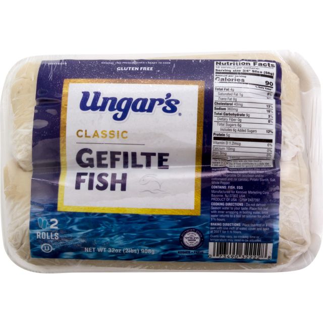 Ungar's Classic Gefilte Fish Twins  32 Oz-313-662-10
