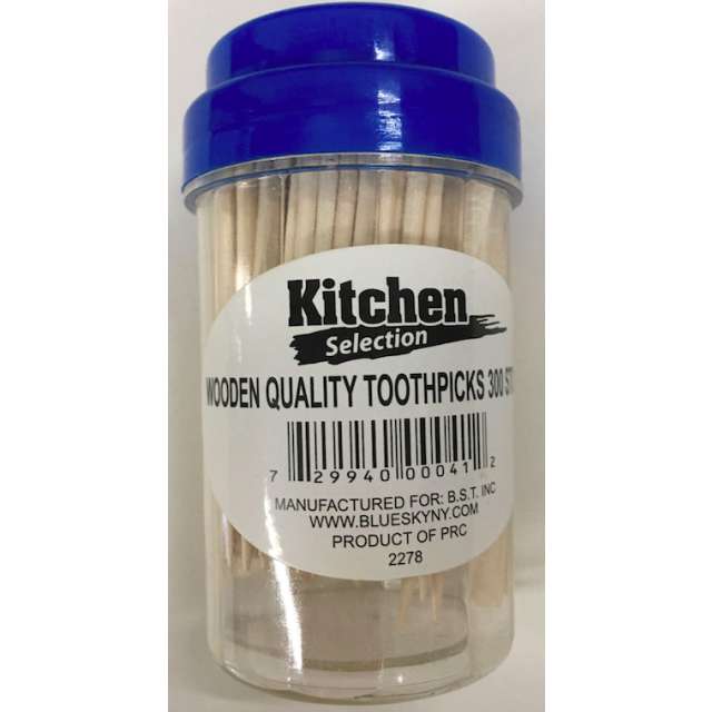 Kitchen Selection Wooden Toothpicks 300 Ct-232-561-05
