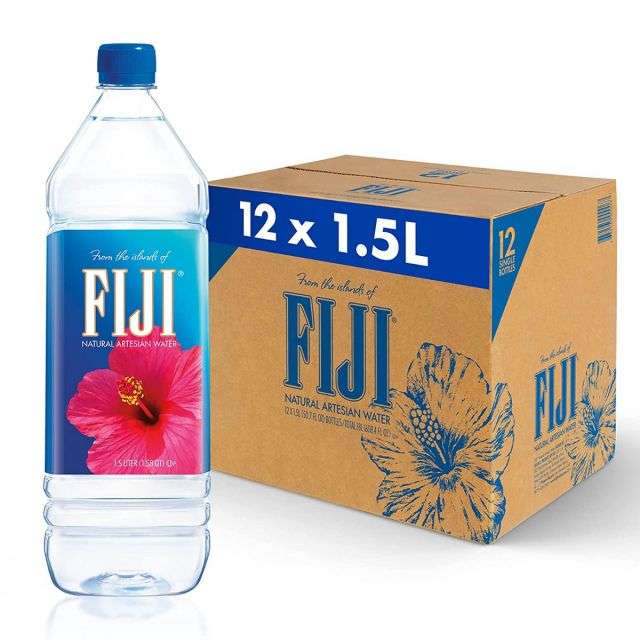 Fiji Water Natural Artesian Water, 50.7 Fl Ounce (1.5 Liter) - 12 Per Case-BHW-03548