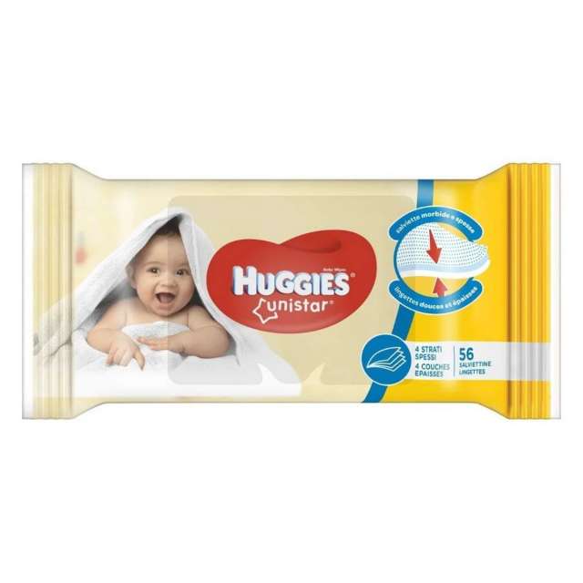 Huggies Baby Wet Wipes Unistar - 56 Ct-BND-502905-422118