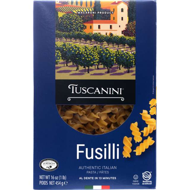 Tuscanini Fusilli Pasta 16 Oz-PK730325