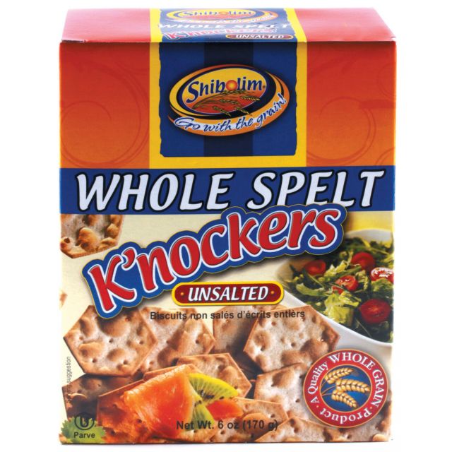 Shibolim Crackers Spelt Unsalted Knockers 6 Oz-PK610310