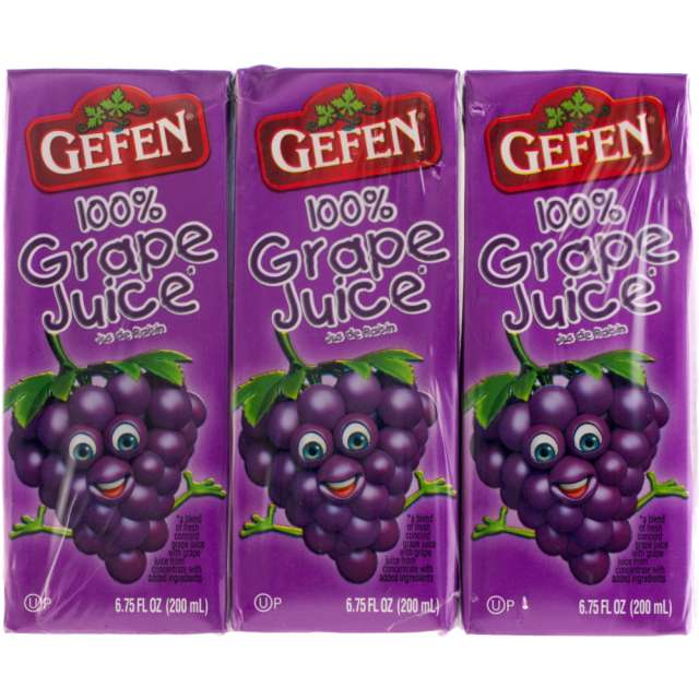 Gefen 100% Grape Juice Box 3×6.75oz-208-330-11