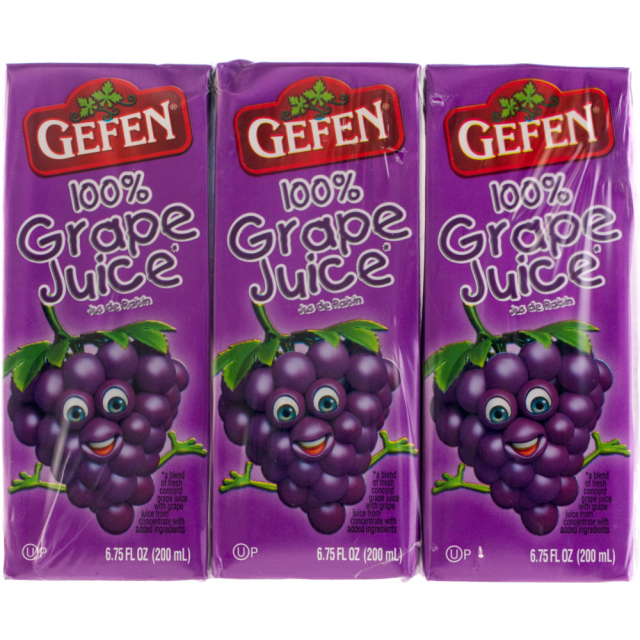 Gefen 100% Grape Juice Box 3×6.75oz-KP-325509