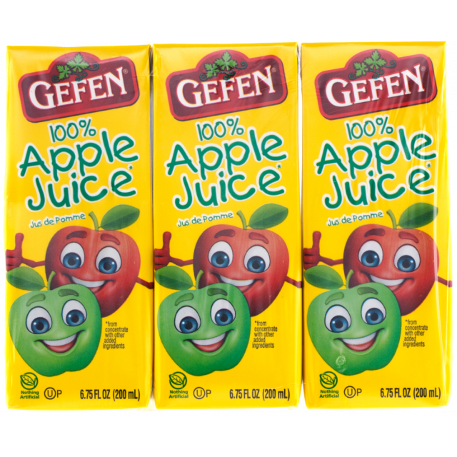 Gefen 100% Apple Juice Box 3×6.75oz-KP-325501