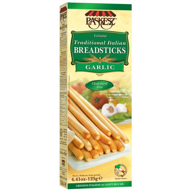 Paskesz Breadsticks Garlic Flavor 4.41 oz-121-785-03