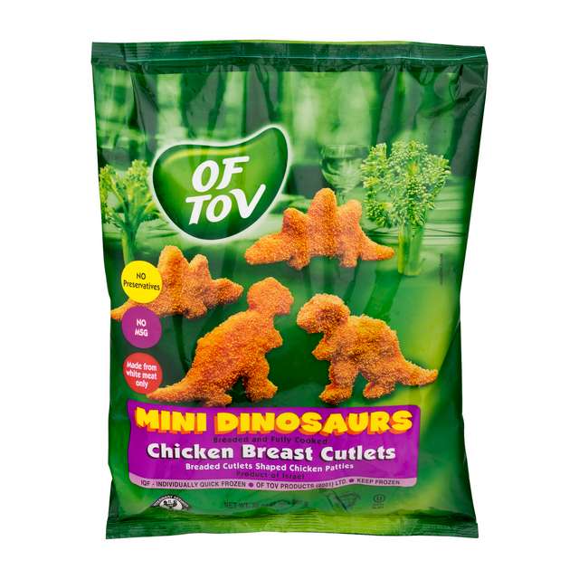 Of Tov Chicken Breast Cutlets Mini Dinosaurs 32 Oz-313-772-03