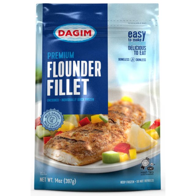 Dagim Premium Flounder Fillet boneless & skinless 14 oz-313-662-13
