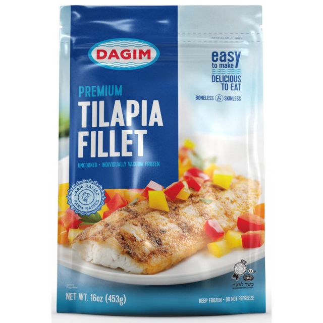 Dagim Premium Tilapia Fillet boneless & skinless 16 oz-313-662-14