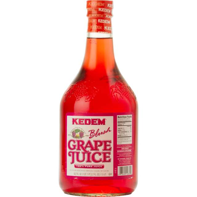 Kedem Blush Grape Juice - Glass Bottle 50.7 Oz-208-316-27
